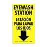 EYE WASH SAFETY STATION [8x14 in.] -YELLOW