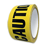 CAUTION TAPE 2" X 18 YDS YELLOW WITH BLACK PRINT
